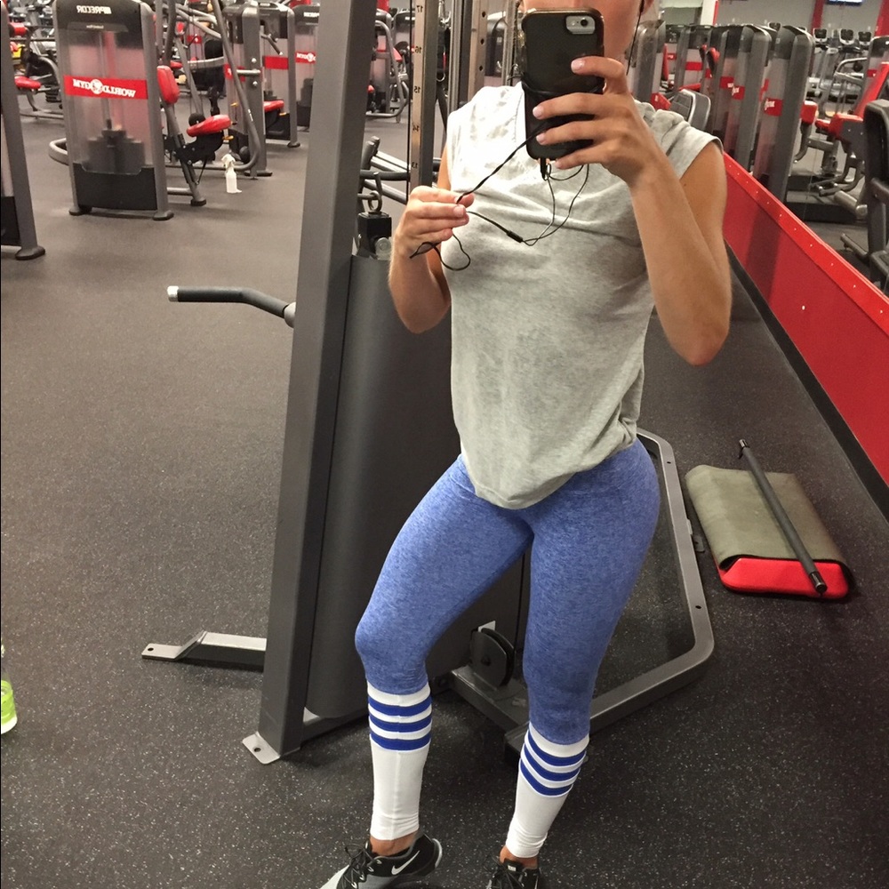 Bombshell Sportswear Blue Sock Leggings